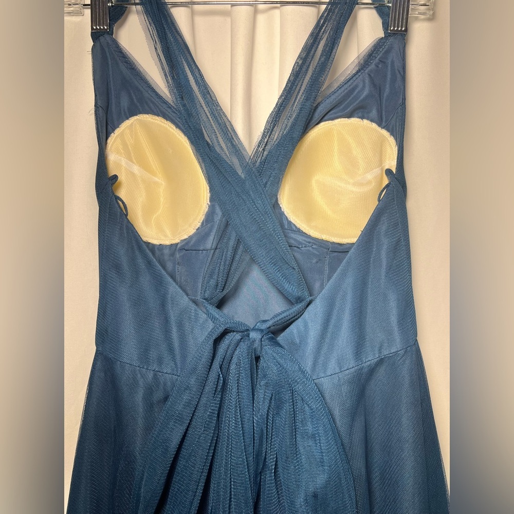 Anthropologie Hitherto Zaria Saphire Dress | 6 - Picture 7 of 16